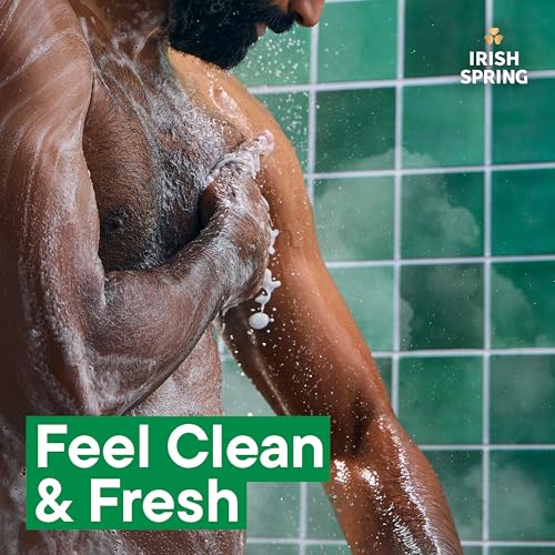 Irish Spring Bar Soap for Men, Original Clean, Smell Fresh and Clean for 12 Hours, Men Soap Bars for Washing Hands and Body, Mild for Skin, Recyclable Carton, 3.7 Ounce - 3 Count (Pack of 8)