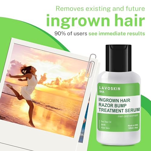 LavoSkin Ingrown Hair Treatment Gel - Razor Bump & Bikini Line Relief