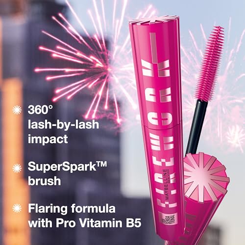 Maybelline Lash Sensational Firework Mascara - Lengthening & Volumizing, Blackest Black