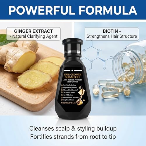 Grospe Ginger Biotin Hair Growth Shampoo for Thicker Fuller Hair (8.45 oz)