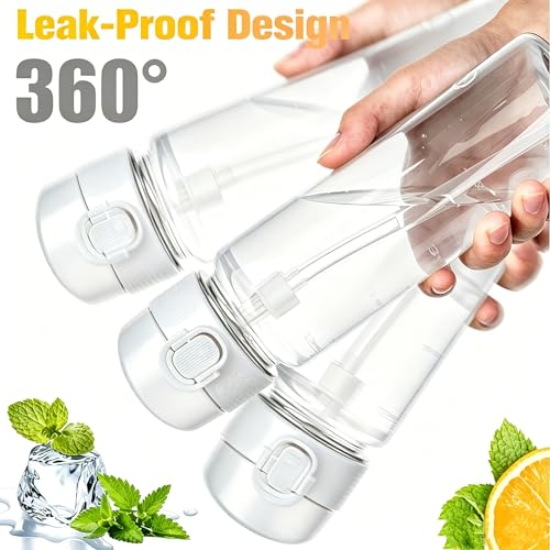 GOPPUS 17oz Kids Water Bottle with Straw - Leakproof & BPA-Free