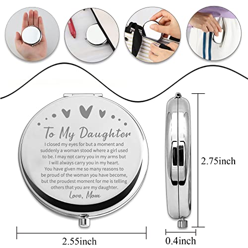 Daughter Compact Mirror with Inspirational Quote - PLITI Closed MM