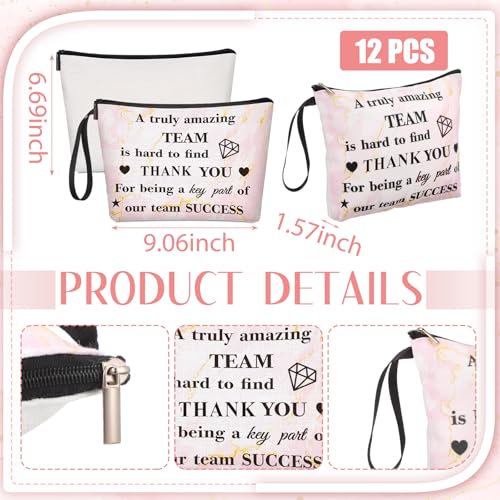 24-Piece Inspirational Makeup Bag and Pocket Mirror Gift Set for Women