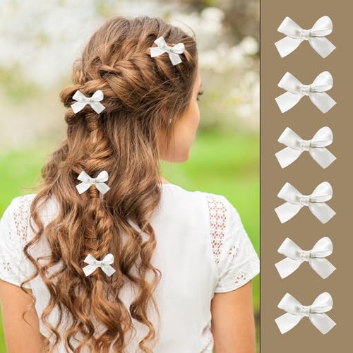 24-Piece Mini Bowknot Hair Clips Set for Women & Girls