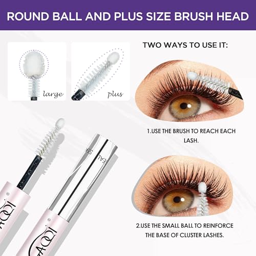 GAQQI Lash Bond and Seal + Bond and Remover Set - Waterproof Cluster Glue