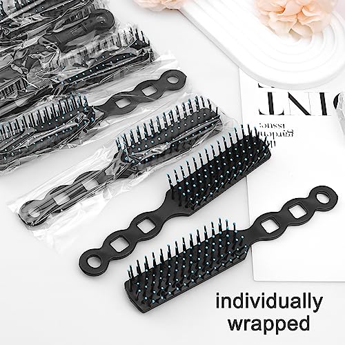 60 pcs Black Disposable Hair Brushes for Curly Hair Styling