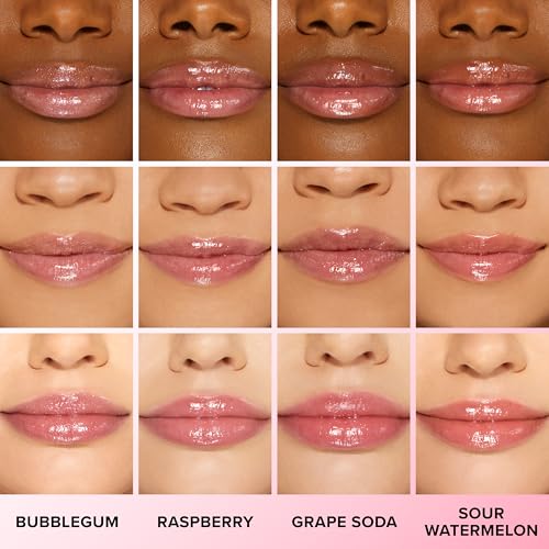 Too Faced Kissing Jelly Lip Oil Gloss - Sweet Cotton Candy | Hydrating & High-Shine