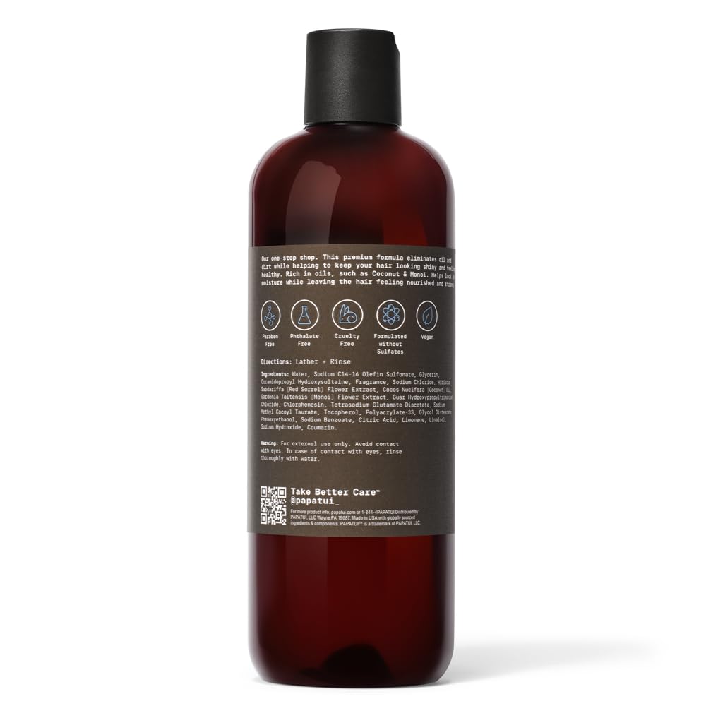 Nourishing Shampoo & Conditioner 2-in-1 for Men - Sulfate-Free, Lush Coconut | 18 oz