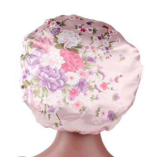 6-Piece Satin Sleep Bonnet Set, Soft Elastic Wide Band for Hair Protection