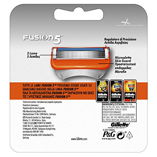 Gillette Fusion5 Men's Razor Replacement Blades - 5-Blade Cartridges