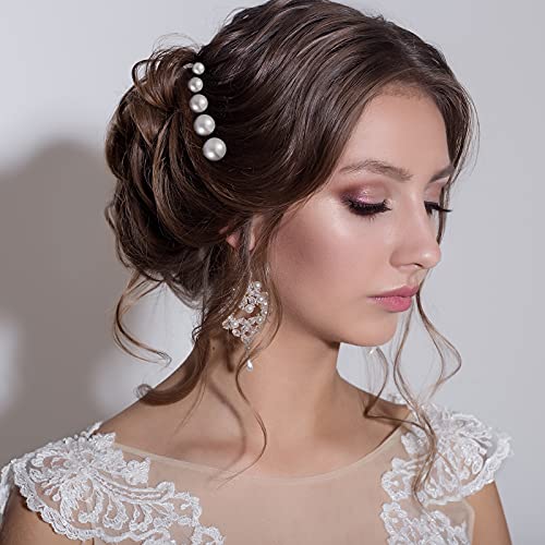 Charonle Gold Wedding Pearl Hair Pins 32 Pcs U Shape Bridal Hair Accessories