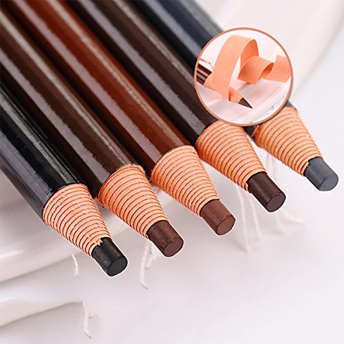 Queenland 5 Colors Eyebrow Pencil Set Peel Off Waterproof Makeup Kit