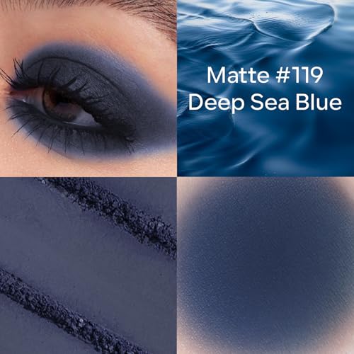 KYDA Navy Blue Matte Eyeshadow Compact - Deep Sea Blue #119