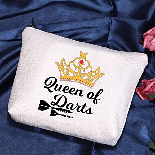 Queen of Darts Cosmetic Bag - POFULL Makeup Organizer for Travel