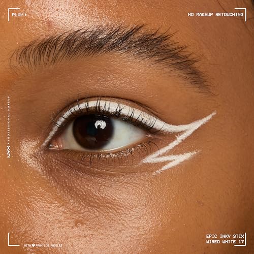 NYX Epic Inky Stix Eyeliner - 17 Wired White, Waterproof & Long-lasting