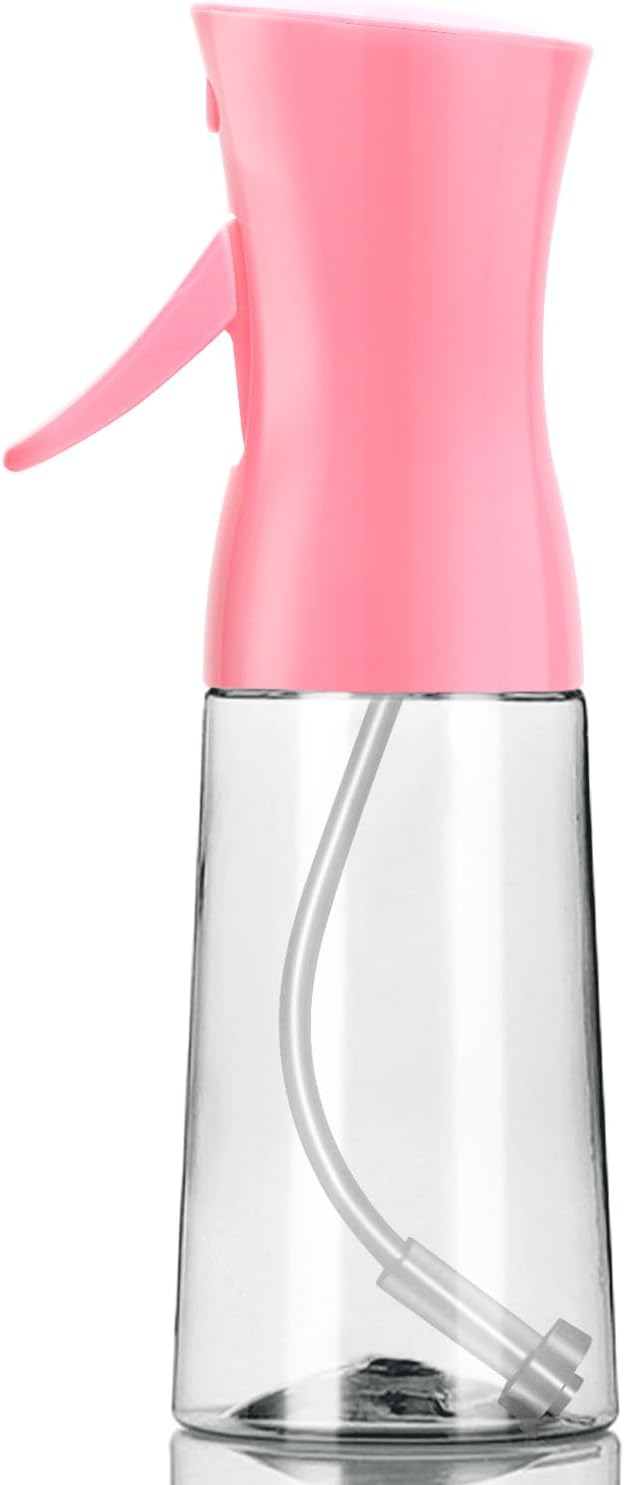 Fine Mist Spray Bottle - Ultra-Fine Continuous Spray for Hair, Skincare, and Plant Care | Refillable 6.8oz Light Pink