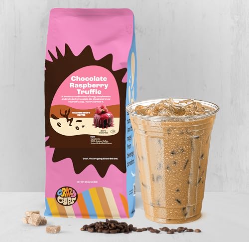 Crazy Cups Chocolate Raspberry Flavored Ground Coffee 10 oz