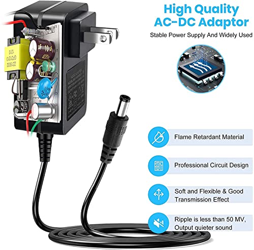 12V Nail Drill Charger Power Cord for Electric Nail Drill Machines