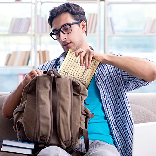 Yinder 6 Pcs Library Book Club Pouch - Retro Color