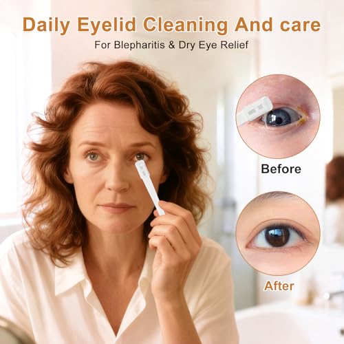 ASTONFOG 5-Pack White Silicone Eyelid Cleansing Brushes for Sensitive Eyes