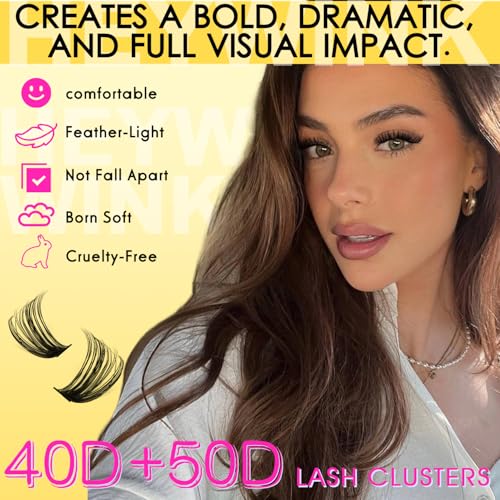 DIY Eyelash Extension Kit - Volume Lash Clusters 40D & 50D