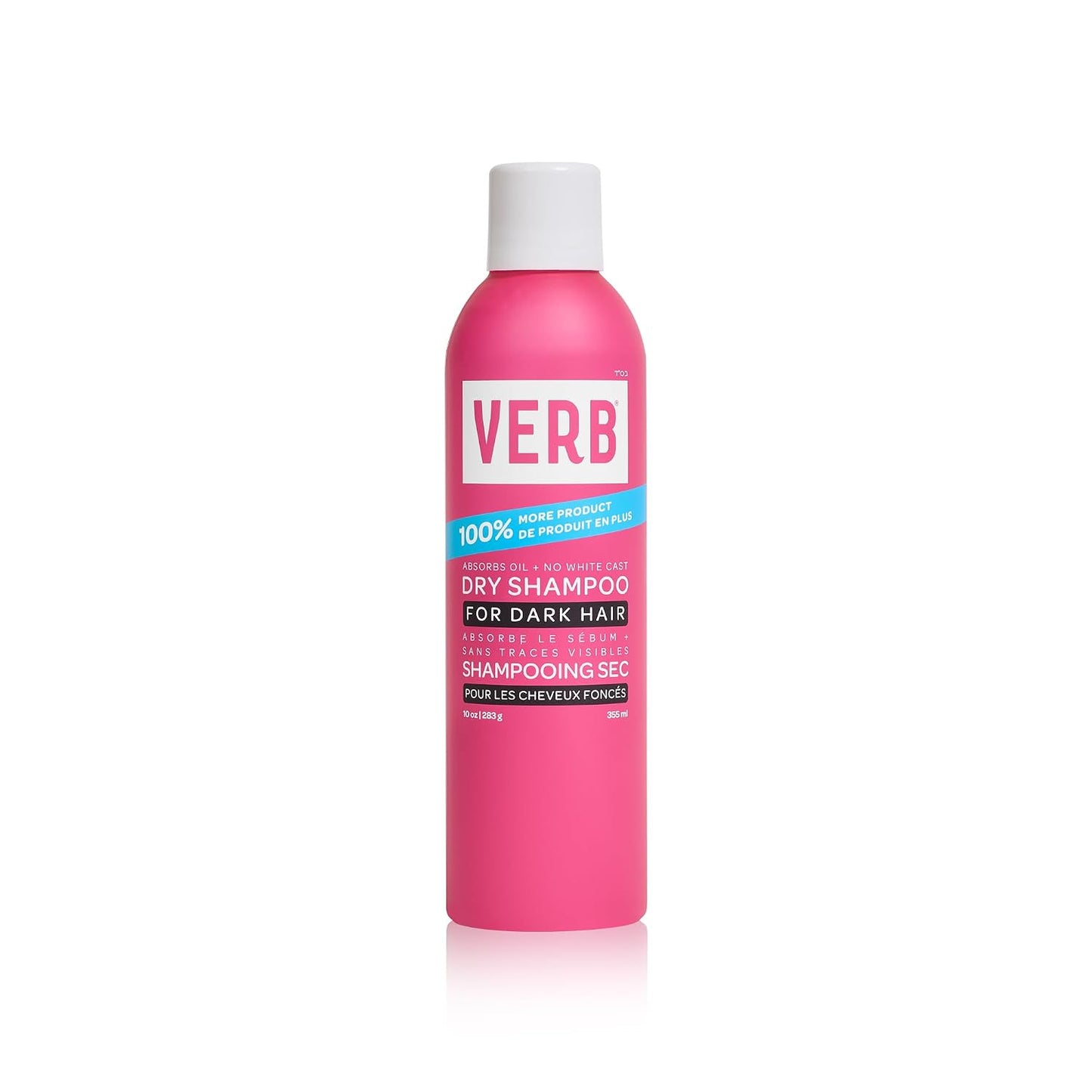 VERB Dry Shampoo for Dark Hair - Refreshing Oil Absorber & Style Extender | Vegan, Paraben-Free