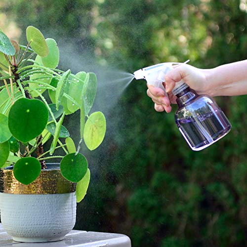Youngever 8 oz Plastic Spray Bottles - 6 Pack Leak-Proof Multi-Purpose Sprayer