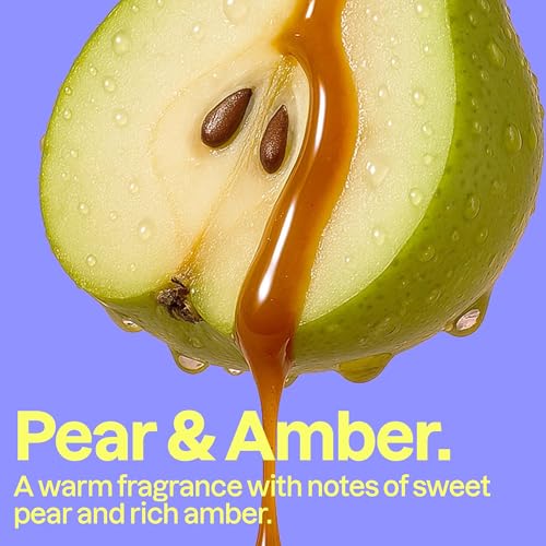 ATTITUDE Body Wash, Pear & Amber, EWG Verified Vegan Shower Gel, 32 Fl Oz