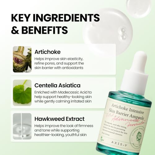 AXIS-Y Artichoke Intensive Skin Barrier Ampoule - Vegan Korean Serum