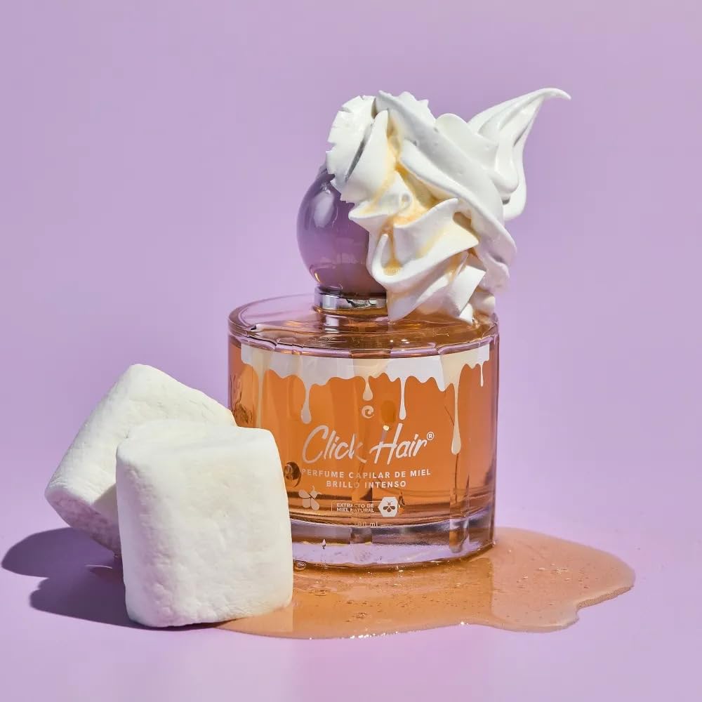 Click Hair Intense Shine Honey And Marshmallow Hair Perfume | Perfume Capilar De Miel Y Masmelo Brillo Intenso Colombia (3.3oz - 100ml)