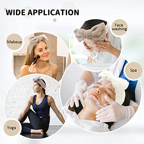 WHAVEL Type 16 6-Pack Microfiber Bow Headbands for Skincare & Face Washing