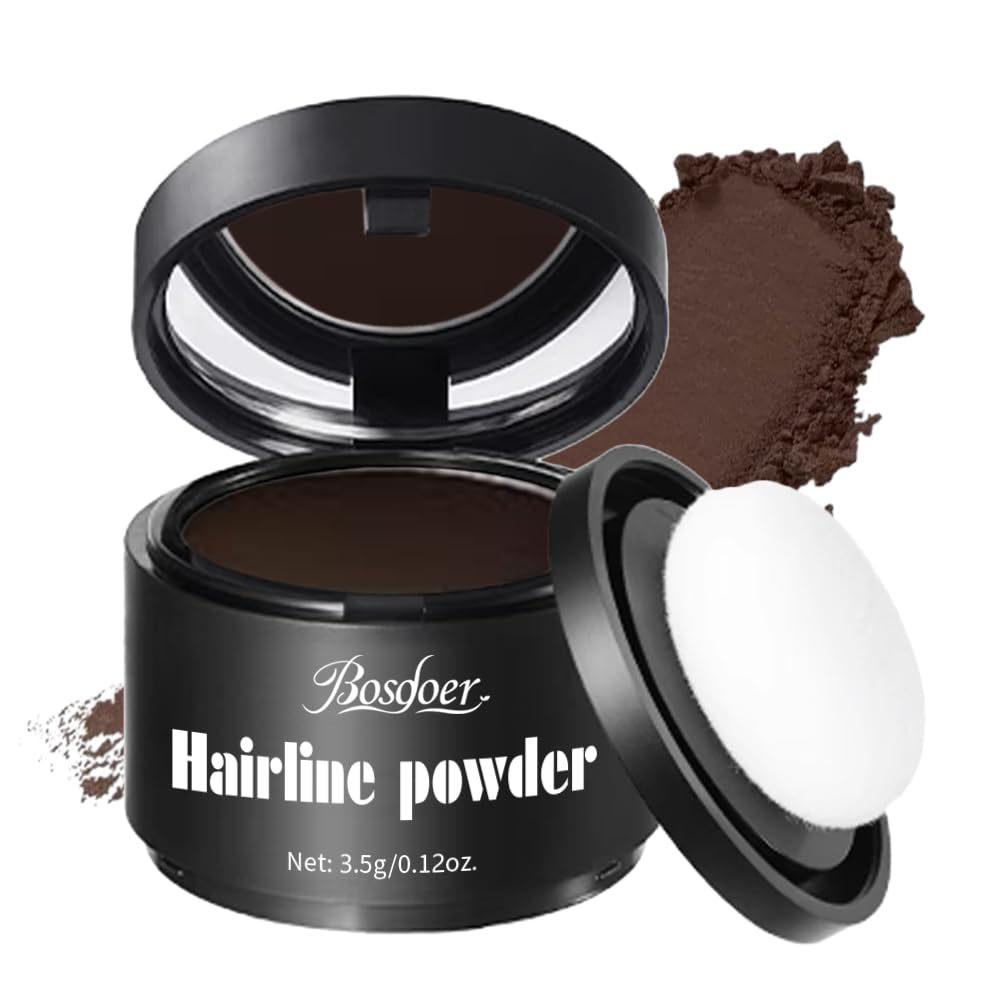Invisible Hairline Powder - Undetectable Coverage for Bald Spots & Thinning Edges | Waterproof, Natural Matte Finish