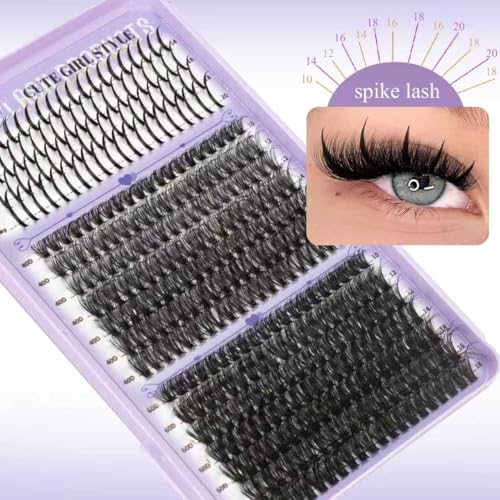 QUAFFLY 678PCS Lash Clusters Kit with Spikes, Bond, Seal, and Remover