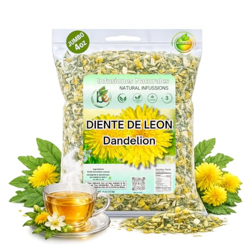 Organic Dandelion Herbal Tea - 4 oz Loose Leaf, Caffeine-Free