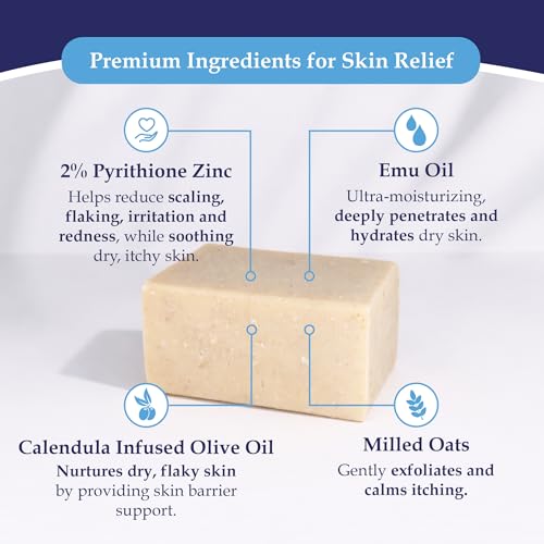 Noble Formula Zinc Pyrithione Soap Bar 2% with Emu Oil - 3.25 oz