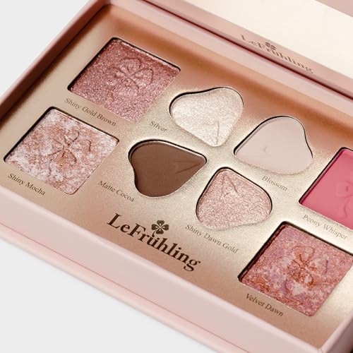 LeFruhling All-in-One Baked Makeup Palette: Eyeshadow, Blush & Highlighter