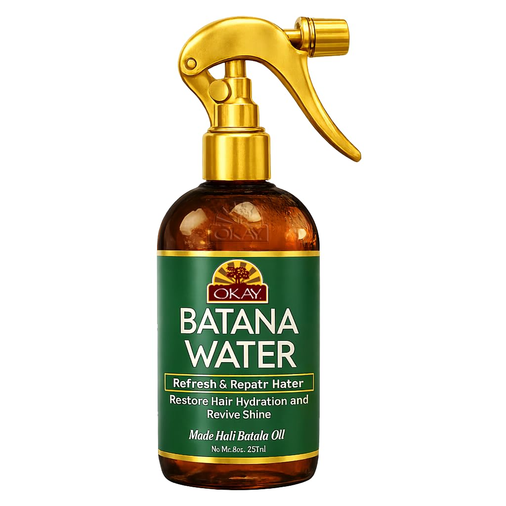 Batana Hair Water Spray - Hydrating Curl Refresher & Moisturizing Mist with Batana Oil | 8 oz, Anti-Frizz for Curly & Wavy Hair