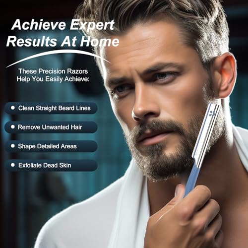 Women Facial Razor for Hair Removal - Dermaplaning Tool Peach Fuzz Trimmer Womens Fine Hair Remover Eyebrow Razors and Dermaplane Face Shavers Women's Exfoliating for Sensitive Skin Essential Travel