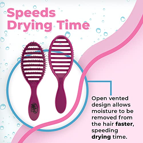 Wet Brush Speed Dry Hair Brush - Vented Detangler for Faster Blow Drying