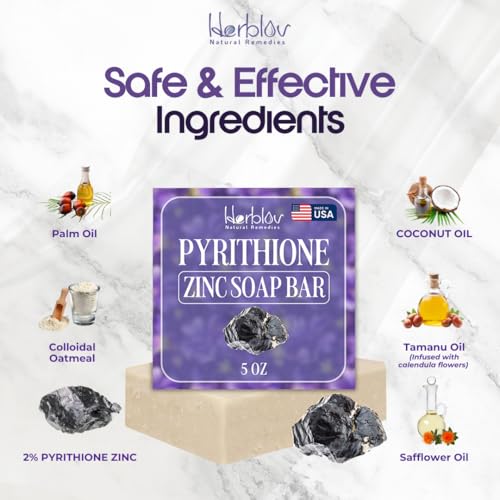Zinc Soap Bar with Zinc Pyrithione for Oily & Blemish-Prone Skin