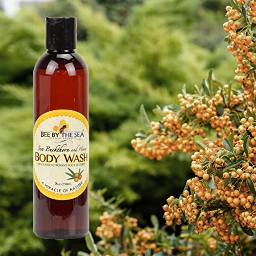 Bee By The Sea Buckthorn & Honey Scented Body Wash 8oz for All Skin Types