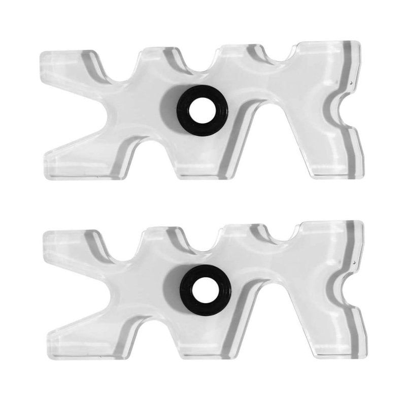 Toddmomy 2pcs Plastic Pool Cue Bridge Head Wall Shelf Brackets, Clear