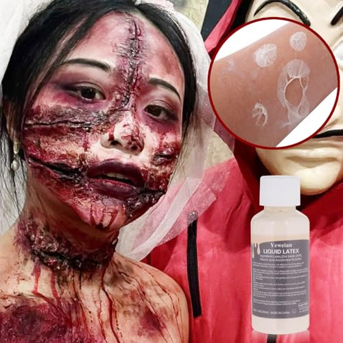 Halloween SFX Makeup Kit - 11 Pieces Liquid Latex & Scar Wax