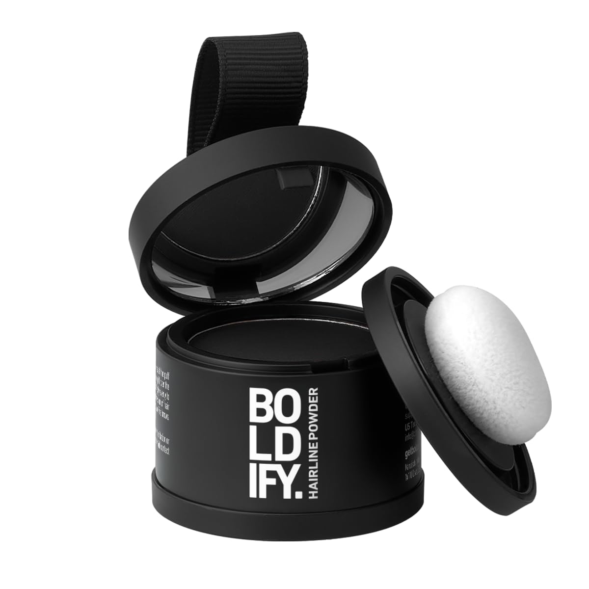 BOLDIFY Hairline Powder - Water-Resistant Root Touch Up for Gray Coverage | 10g Medium Brown, 24-Hour Stain-Proof