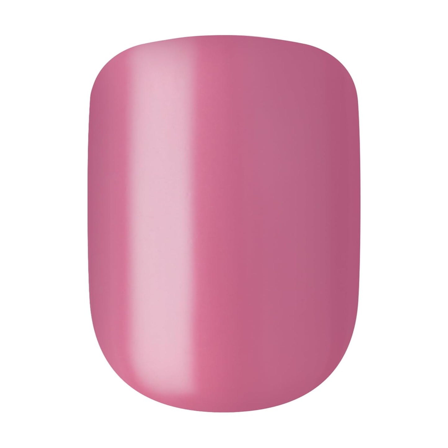 Kiss Impress Press-On Nails Kit - 30 Petal Pink Peel & Stick Short Squoval | Glossy Gel Finish, Includes Prep Pad & Mini File