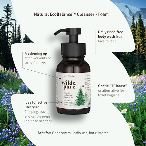 Natural Foaming Body Wash 8 oz | EWG Verified, pH Balanced, Plant-Based