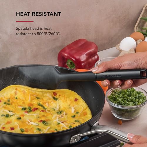 KitchenAid Heat Resistant Scraper Spatula with Ergonomic Handle