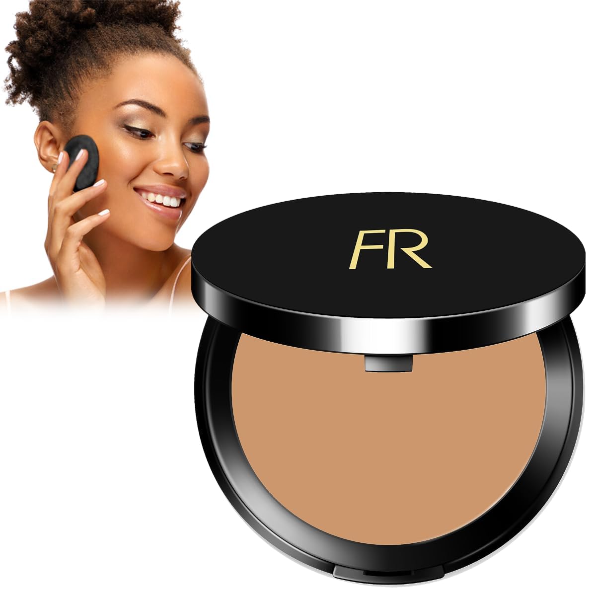 Cream To Powder Foundation - Full Coverage for Deeper Skin Tones | Long Lasting Matte Finish, 0.30 oz