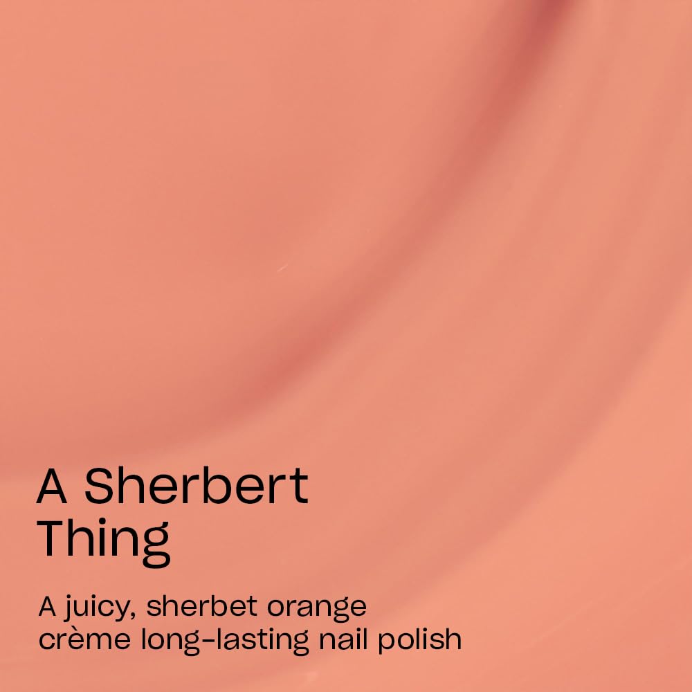 OPI Infinite Shine | A Sherbert Thing Dark Orange Crème Nail Polish - Vegan, Long-Lasting, Streak-Free
