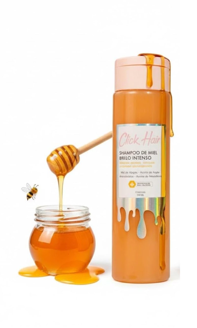 Intense Shine Honey Shampoo - Nourishing Formula for Radiant Hair | 10.1oz (300ml)